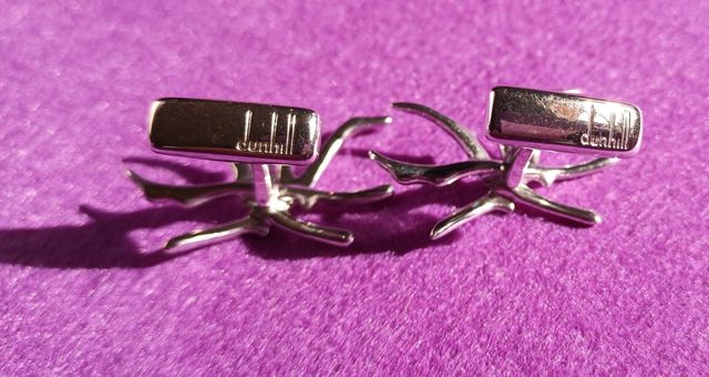 Gemelos Alfred Dunhill Coral AD SV925