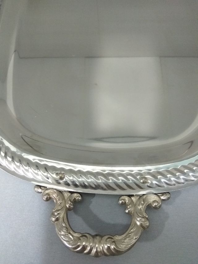 bandeja tetera alpaca