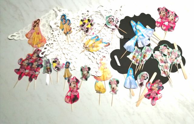 Lote de decoración para fiesta infantil niña.