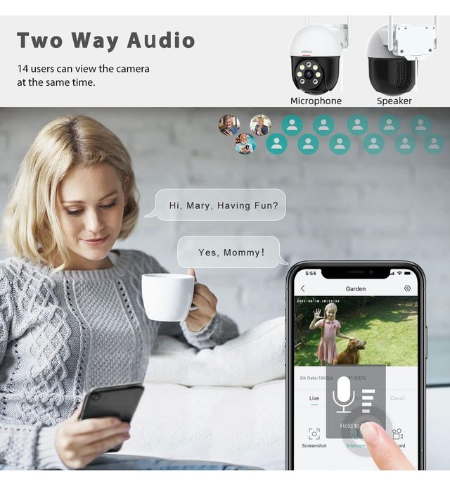 Camara vigilancia wifi 2k