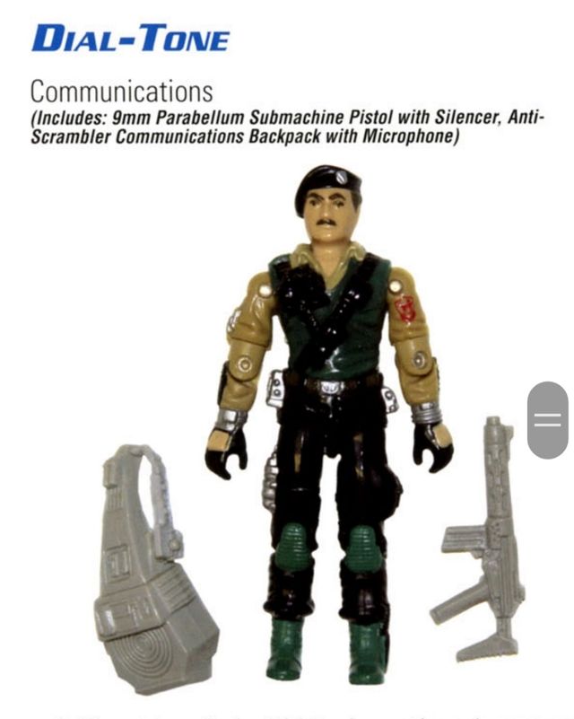 Gi Joe MORSE / DIAL TONECompleto + Ficha