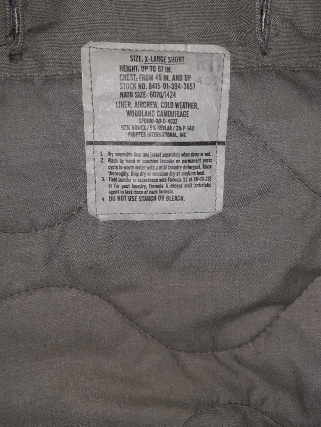 Chaqueta de campo M65 US ARMY