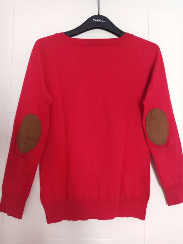 Chaqueta roja con coderas