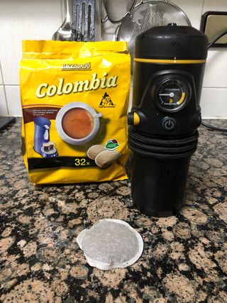 Handpresso Auto Capsule 21020 – Cafetera de expreso, automática, portátil,  para cápsulas Nespresso, para coche (12 V/24 V) – PREYCA