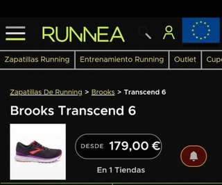 Zapatillas Brooks Transcend 6. talla 39.5 de segunda mano por 20 EUR en  Oviedo en WALLAPOP