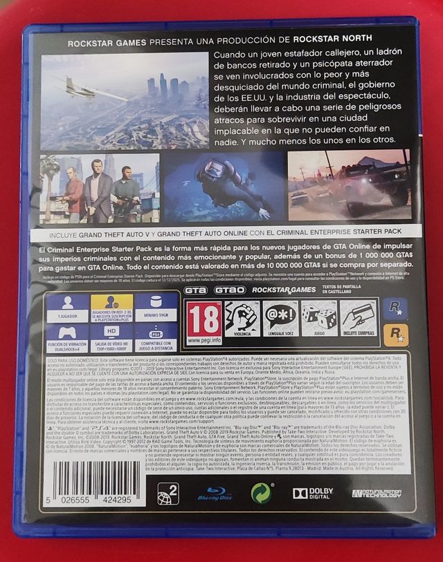 Grand Theft Auto V PREMIUM EDITION PS4
