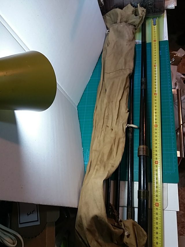 CAÑA PESCA DE MADERA, ANTERIOR AL USO DEL BAMBÚ.