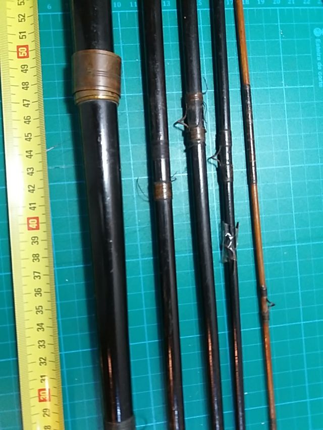 CAÑA PESCA DE MADERA, ANTERIOR AL USO DEL BAMBÚ.