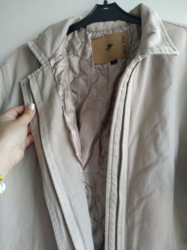 Chaquetón beige
