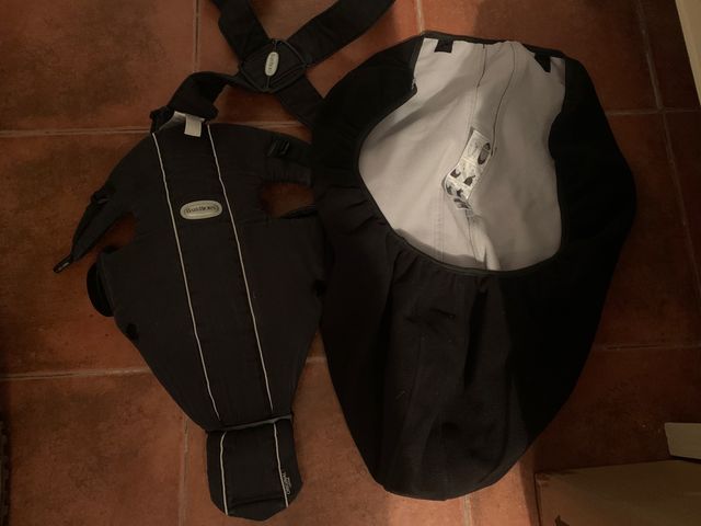 Mochila babybjorn con funda polar para invierno