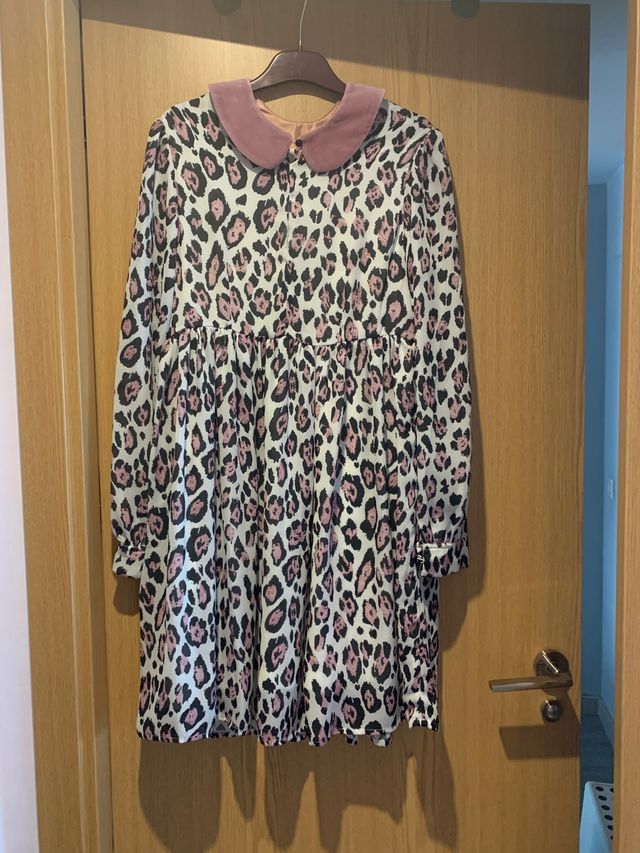 Vestido estampado leopardo