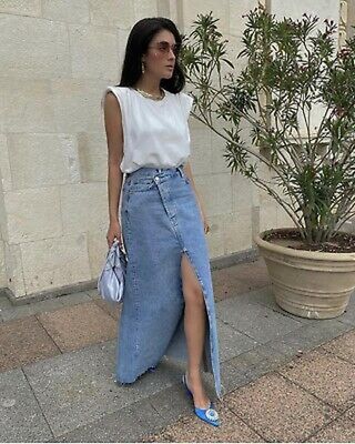 Falda larga Zara de segunda mano en Madrid en WALLAPOP