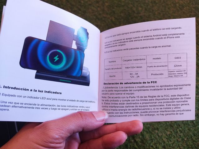 Cargador inalámbrico 3 EN 1 NUEVO
