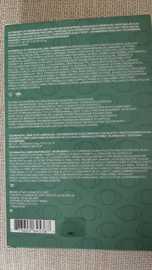 Pack Mac Mascara y lápiz negro