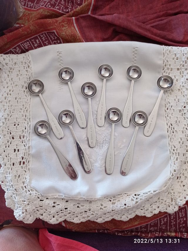 CUCHARA MEDIDORA DE TEA 10 UNIDADES