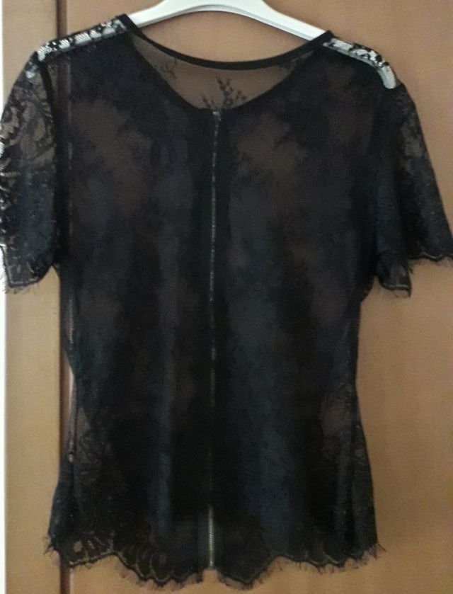 Top pizzo con cerniera