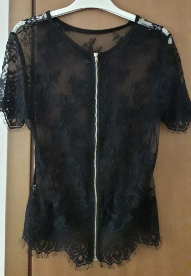 Top pizzo con cerniera