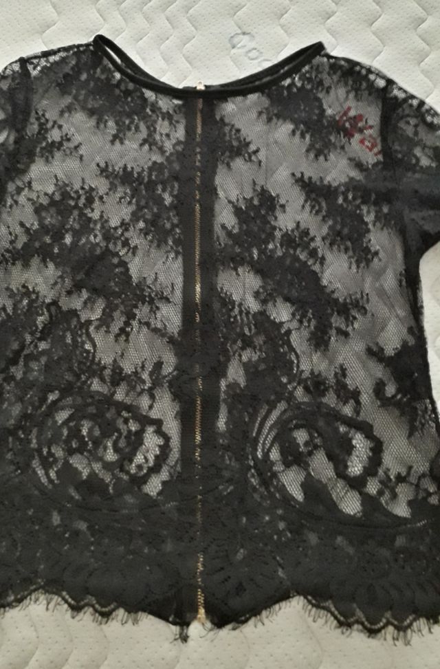 Top pizzo con cerniera