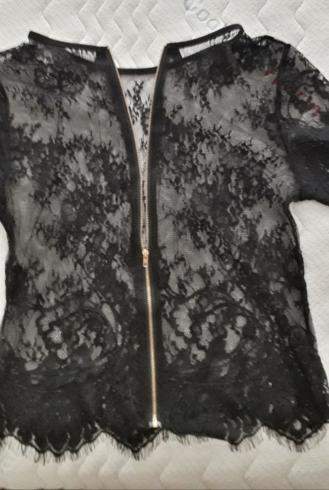 Top pizzo con cerniera