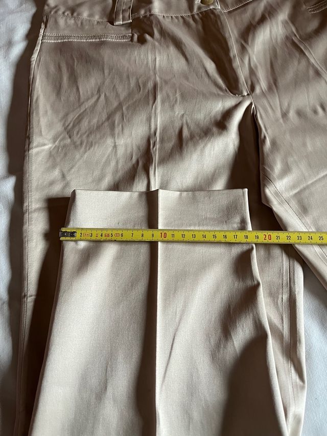 Pantalón satinado mujer