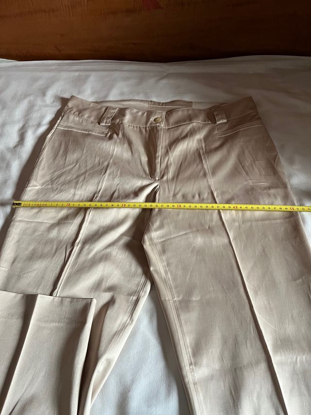 Pantalón satinado mujer