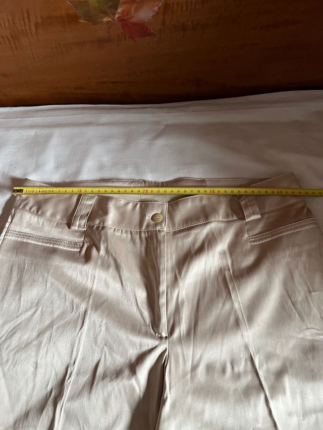 Pantalón satinado mujer