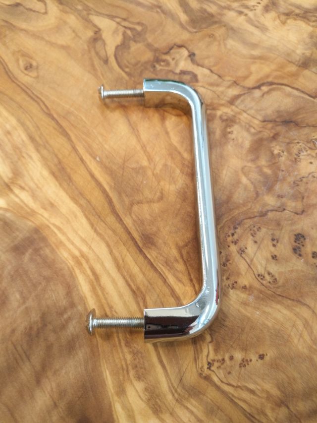 Tiradores de metal, cromados