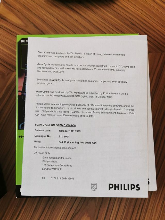 Burn Cycle PC 1995