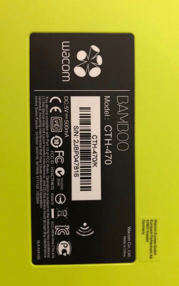 Wacom Bamboo CTH-470