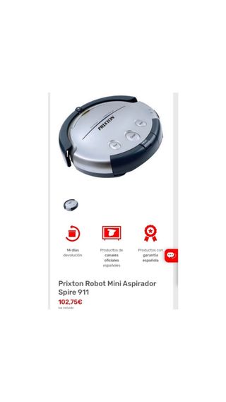 Robot aspirador Prixton Spire 911 de segunda mano por 50 EUR en Caldes de  Montbui en WALLAPOP