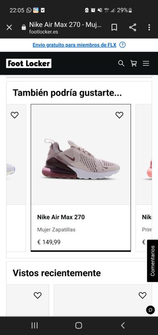Zapatillas Nike mujer de segunda mano en Alcobendas en WALLAPOP