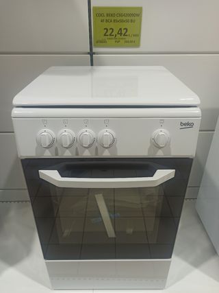 Producto Outlet Cocina Beko CSG42009DW Color blanca 4 zonas de cocción  Electrodomésticos Web