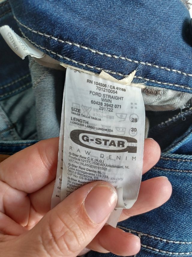 HOY! Tejano azul G-Star T. 38