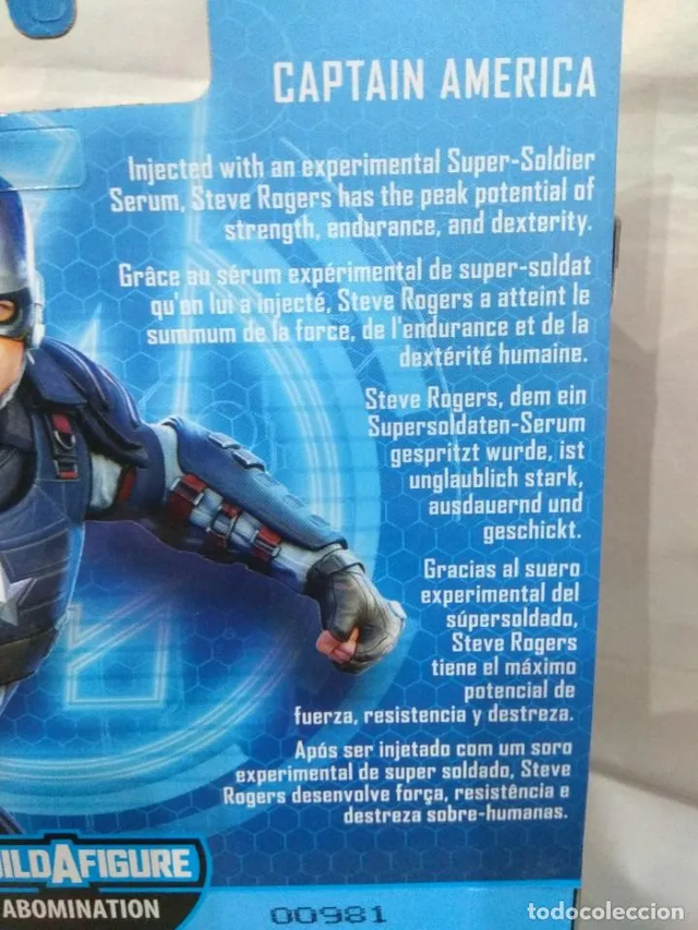 Marvel Legends. Capitán América. BAF Abomination.
