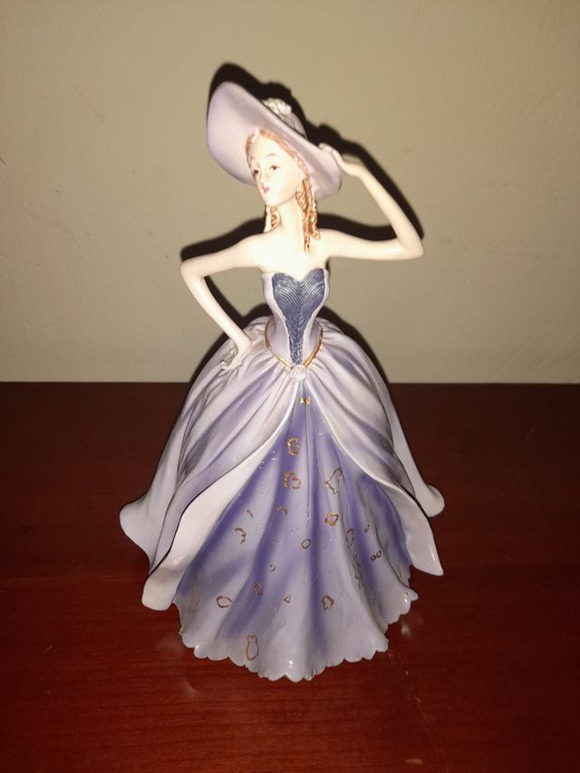 Escultura decoración mujer vintage.