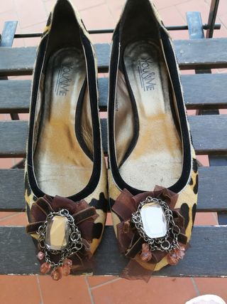 Ballerine leopardate num. 37 mai usate. seconda mano per 17 EUR su Maggiano  su WALLAPOP