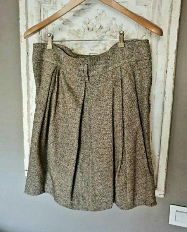 Falda de tweed Massimo Dutti