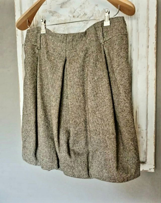 Falda de tweed Massimo Dutti