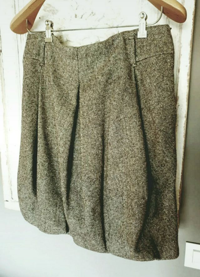 Falda de tweed Massimo Dutti