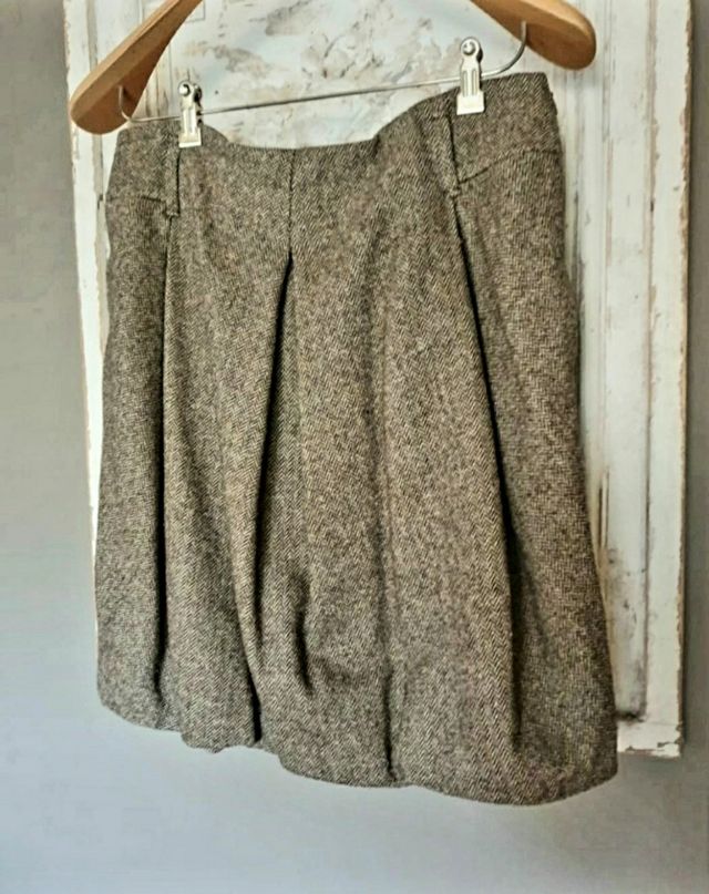 Falda de tweed Massimo Dutti