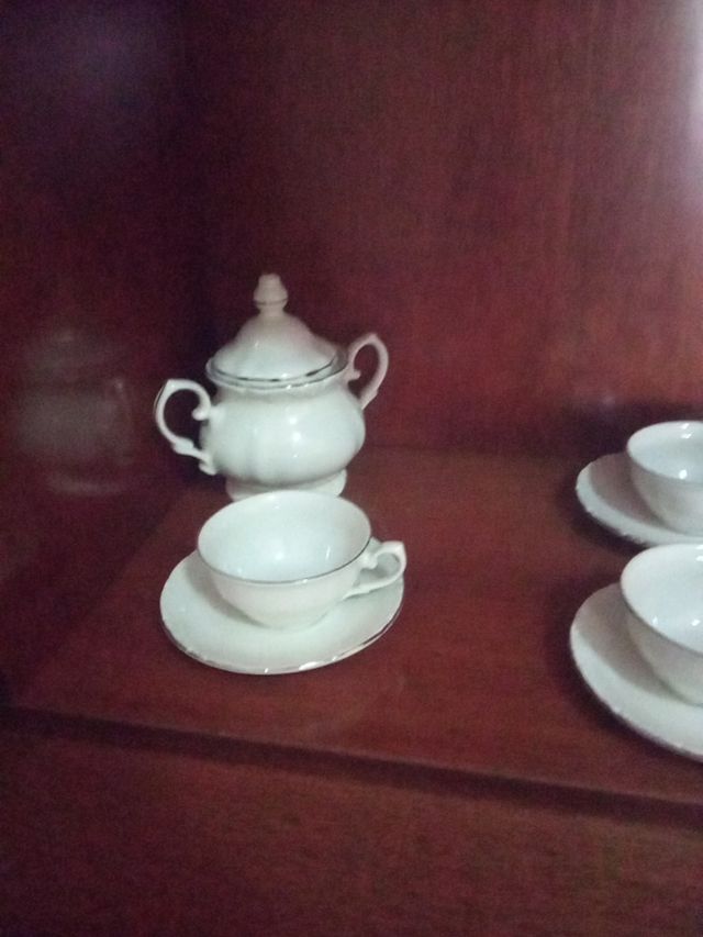 juego de cafe blanco