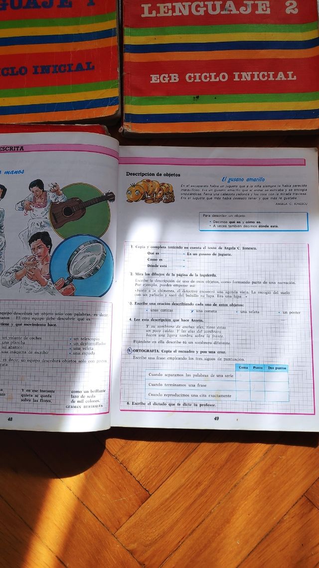 Libros lenguaje EGB, Santillana