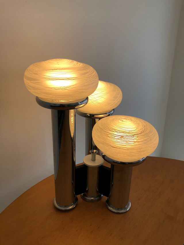 LÁMPARA DE TECHO ESTILO SCIOLARI, AÑOS 70