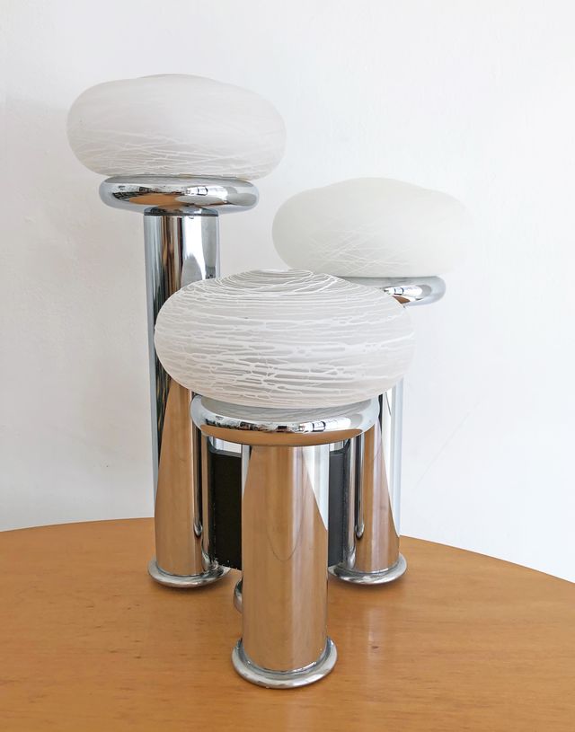 LÁMPARA DE TECHO ESTILO SCIOLARI, AÑOS 70