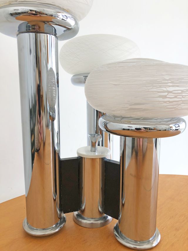 LÁMPARA DE TECHO ESTILO SCIOLARI, AÑOS 70