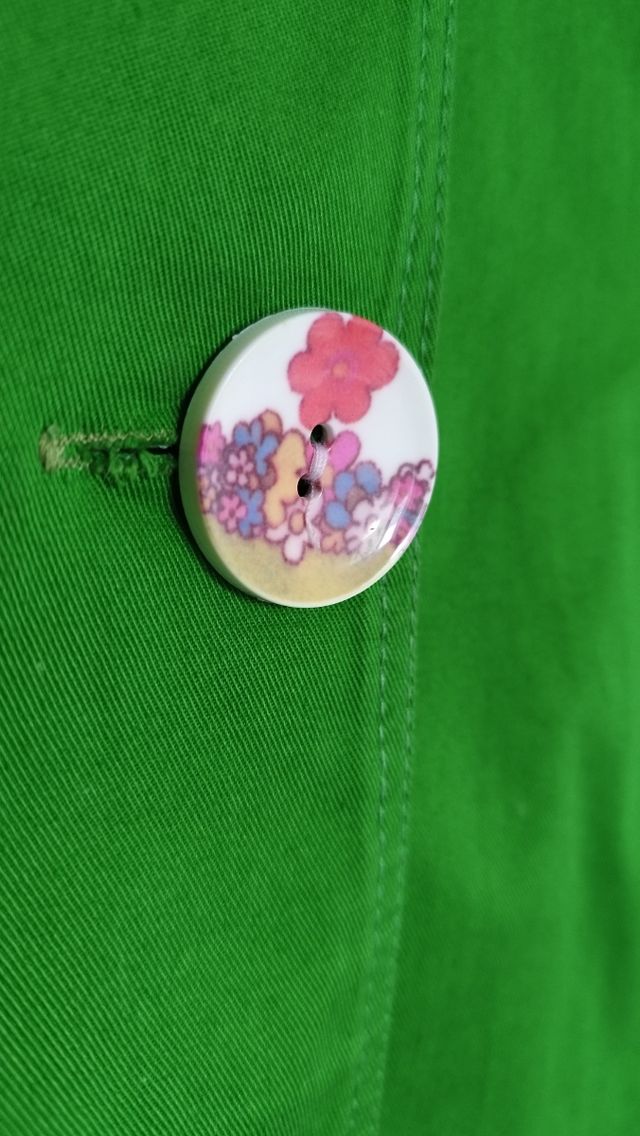 Chaqueta verde primaveral Sin Marca