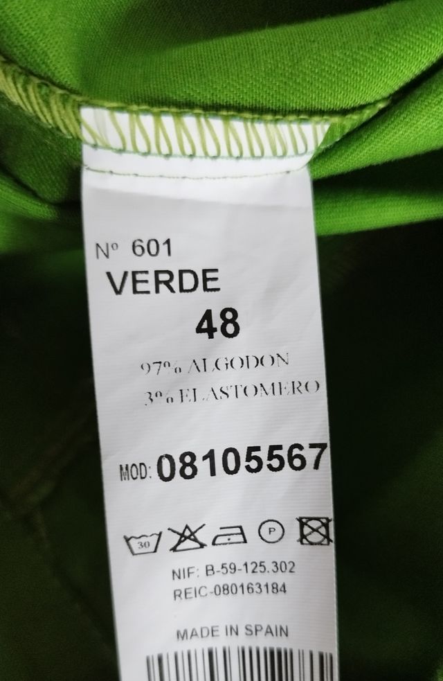 Chaqueta verde primaveral Sin Marca