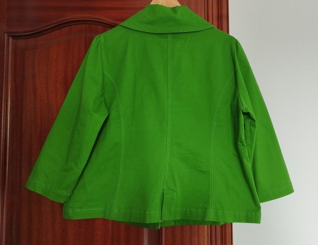 Chaqueta verde primaveral Sin Marca
