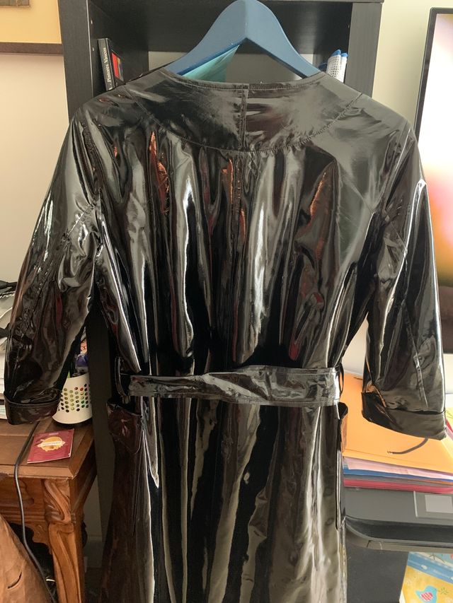 Gabardina d charol larga