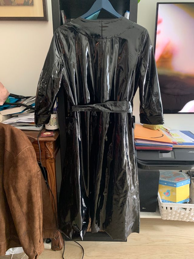 Gabardina d charol larga